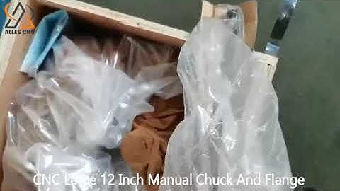 CNC lathe 12 inch manual chuck and flange