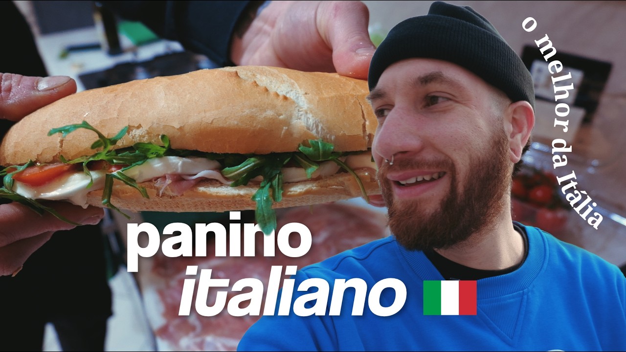 Fui comprar os ingredientes para fazer o panino mais tradicional da Itália! 🇮🇹