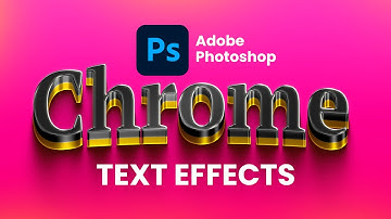 How to make THIS cool 3D Chrome Text Effect | Photoshop Text Tutorial For Beginners