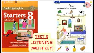 STARTER 8 TEST 3 LISTENING (KÈM ĐÁP ÁN) #english #cambridgeenglish