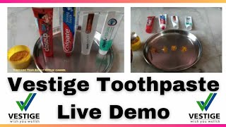 Vestige Dent Assure Toothpaste Live Demo | Dent Assure Toothpaste Vs Market Brand Toothpaste | screenshot 2