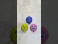 Yellow Blue &amp; Pink 🎃🤖🤡 Smiley Balloons ASMR Popp #asmr #india #satisfying #ytshorts #balloon