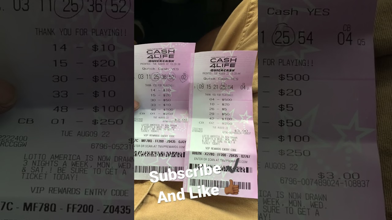 Tennessee Lottery Cash 4 Life Quick Win Reveal!