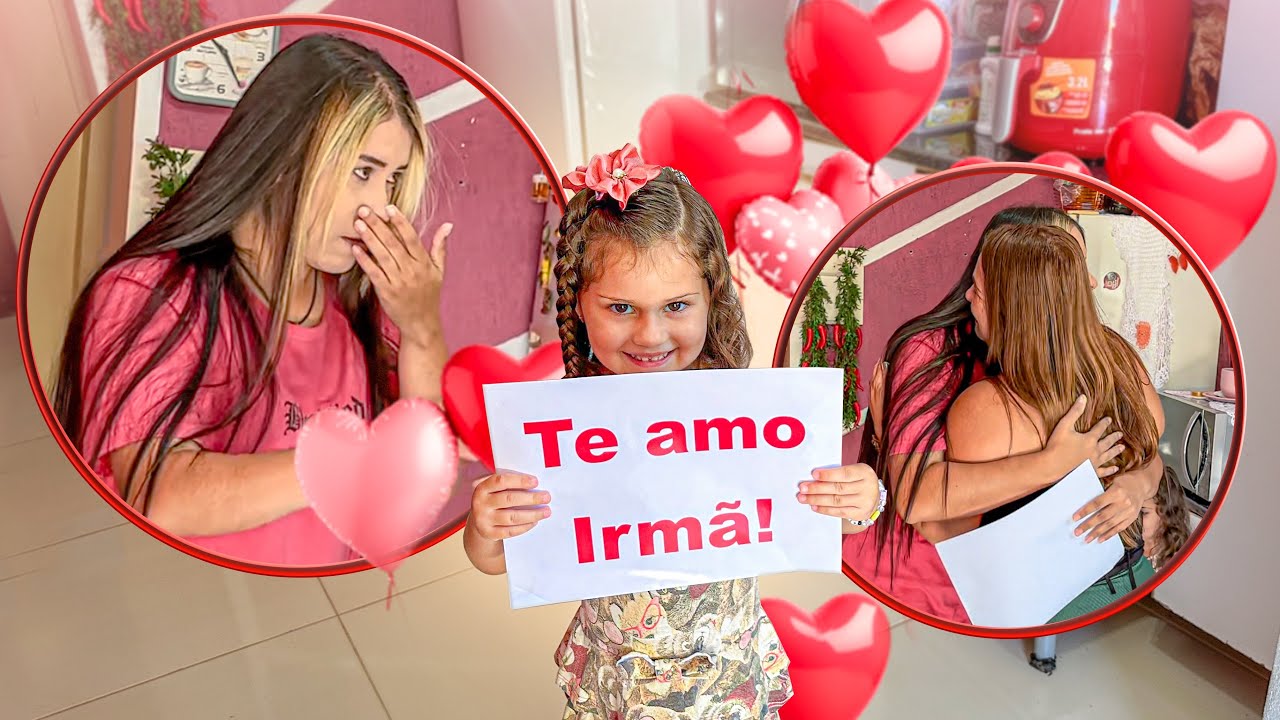 MINHA MÃE E IRMÃZINHA ME FIZERAM CHORAR MUITO COM UMA SURPRESA!