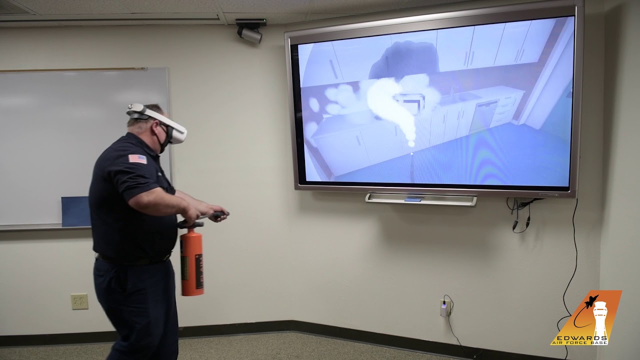 Edwards AFB fire extinguisher training goes virtual