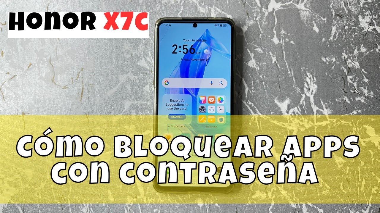 Cómo bloquear apps con contraseña en Honor X7c