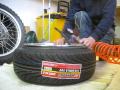 Stretch tire with Bike tube 2
