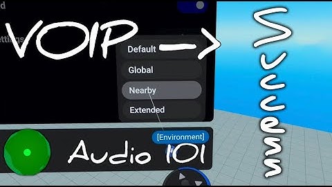 VOIP Settings For Your World (Facebook Horizon)