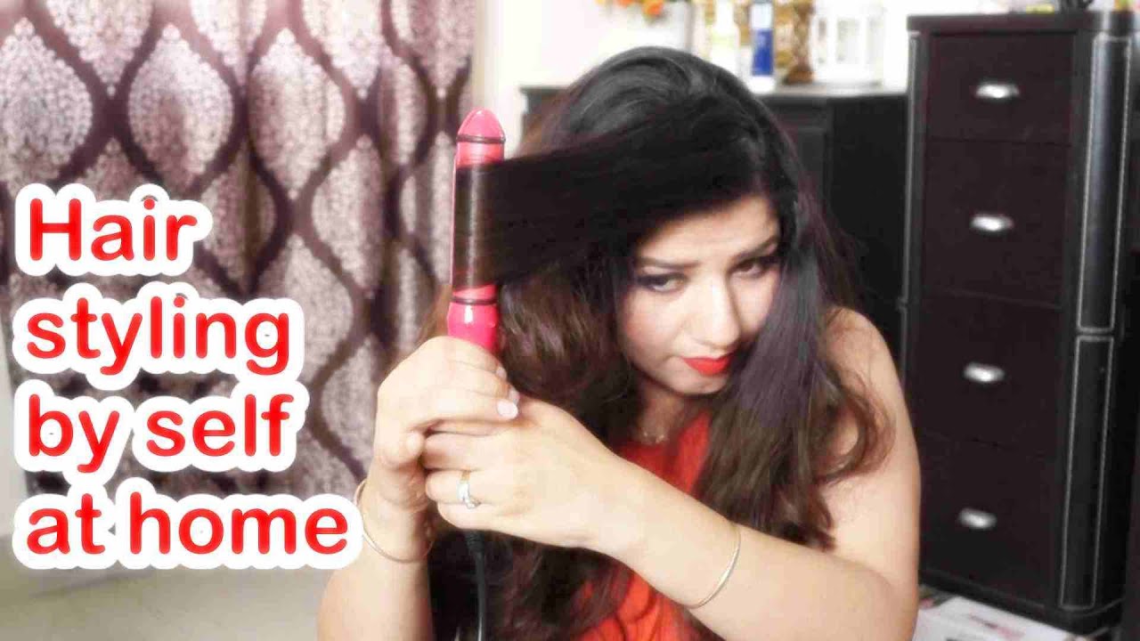 How to style hair at home / घर पर बालो को स्टाइल करने तरीका YouTube