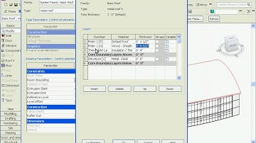 Easy Revit (2009) -32- Create Roof (by extrusion)