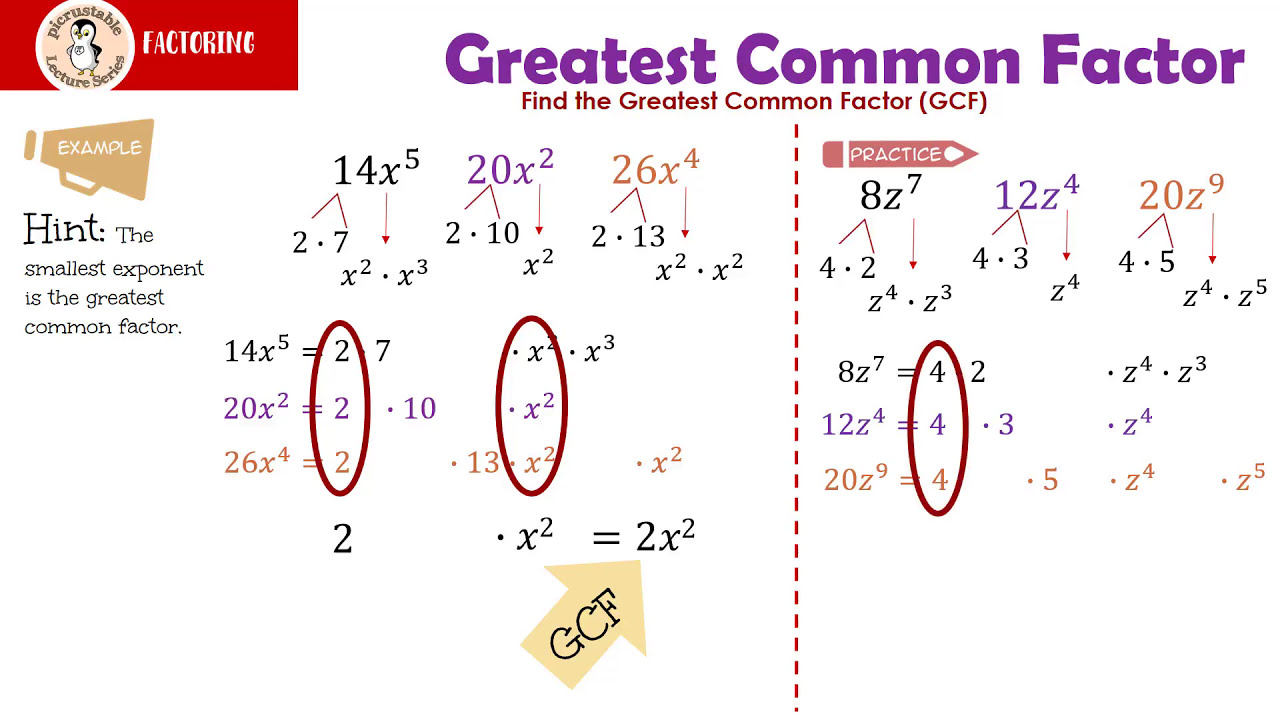 Basic Factoring The Greatest Common Factor Getting Ready For basic-factoring-the-greatest-common-factor-getting-ready-for