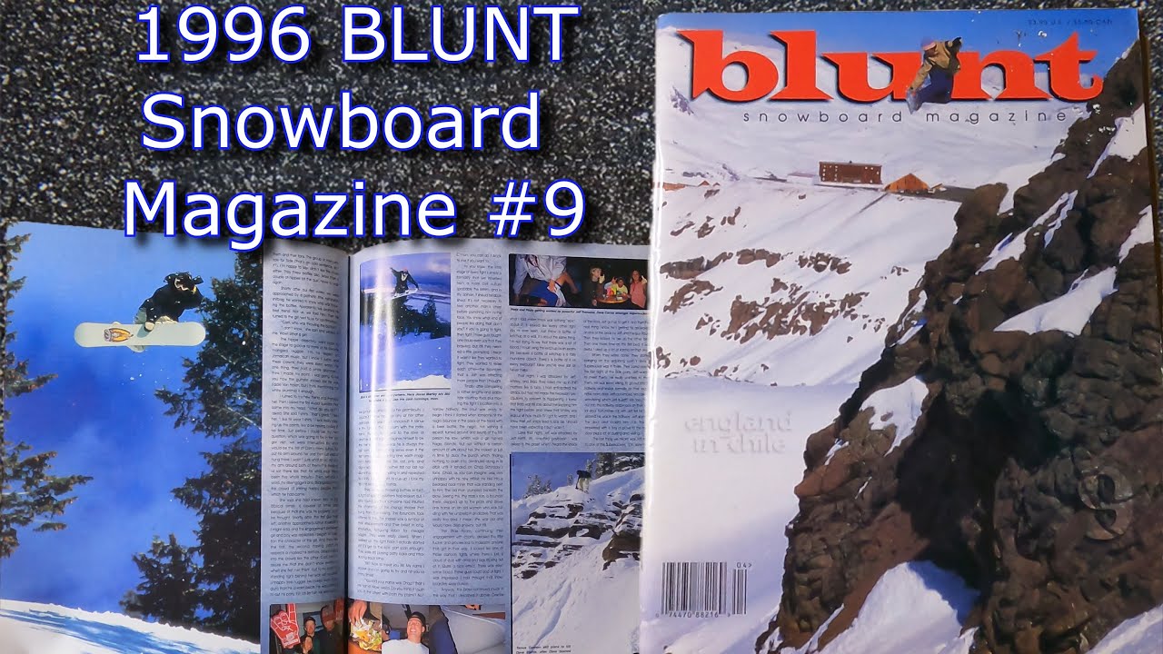 1996 Blunt Snowboard Magazine #9  - featuring  Dave England