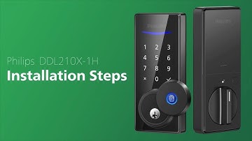 How to install the Philips fingerprint touchscreen electronic deadbolt (DDL210X-1H) | How to Series