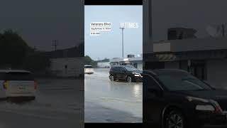 Del Rio, Texas saw heavy rain Tuesday morning.