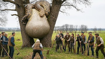 Brave Heroes Save Mother Mountain Lion from Giant Python’s Terrifying Attack 🐍