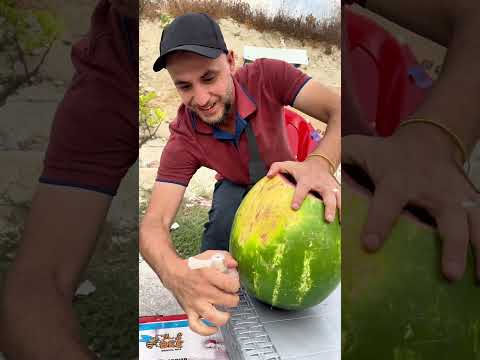 صنعت من البطيخة عصير بطيخ