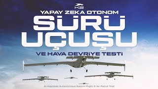 Kamikaze İha Yapay Zeka Otonom Sürü Uçuşu Ve Hava Devriye Testi