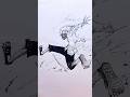 Okarun/Takakura Ken Speed Drawing #shorts #anime #drawing #dandadan #okarun