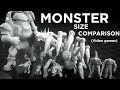 (Video game) MONSTERS Size COMPARISON 👹 3D Animation