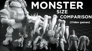 (Video game) MONSTERS Size COMPARISON 👹 3D Animation screenshot 5