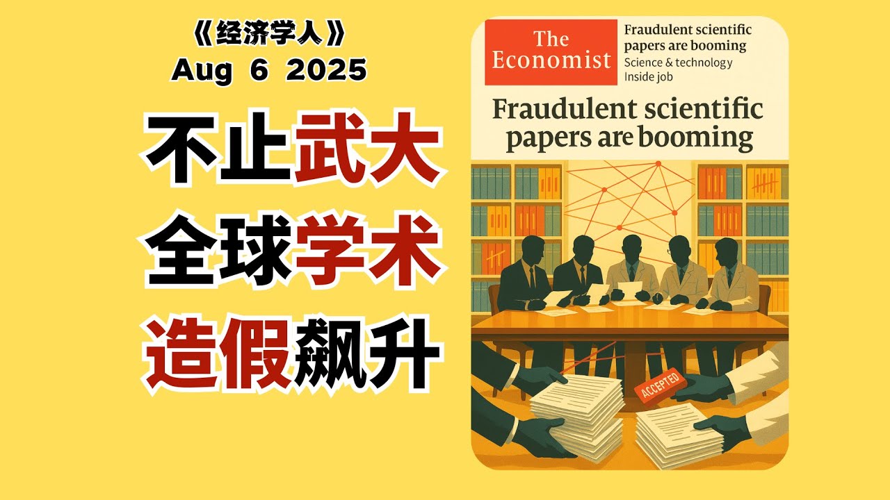 期刊编辑互相“保送”论文？《经济学人》警告科研根基正被侵蚀