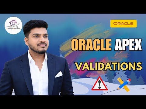 ☑️ How to Create Validations in Oracle APEX | Prevent Wrong Data Easily!⚡ | @thanigaisolutions 