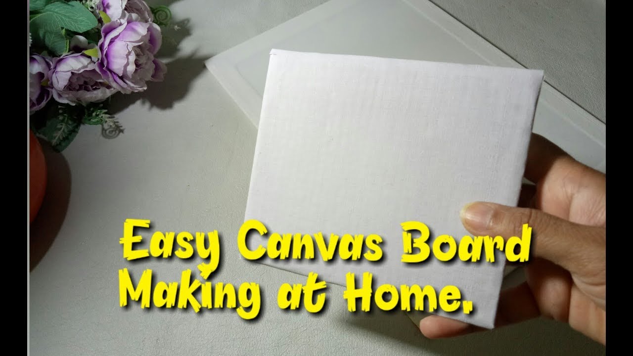 Diy Canvas Paper - How to make canvas paper at home/Homemade