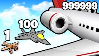 LA MEILLEURE ÉVOLUTION D'AVION JUSQU'AU NIVEAU MAXIMUM ?! screenshot 2