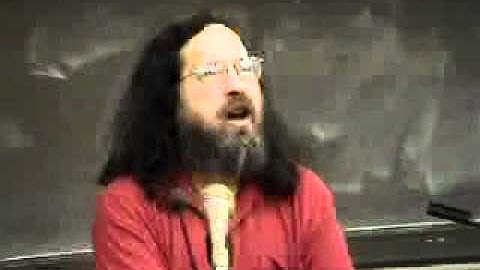 Richard Stallman, Free Software Lecture, Australian National University, 2004