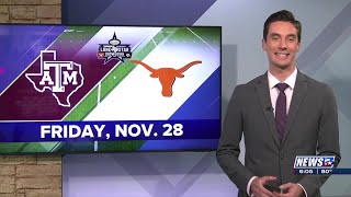 Texas A&M-Texas football matchup moved to Friday in 2025