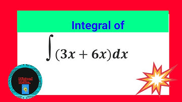 Integral of (3x+6x)dx