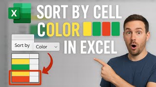 How to Sort by Cell Color in Excel | Step-by-Step Tutorial 🔥