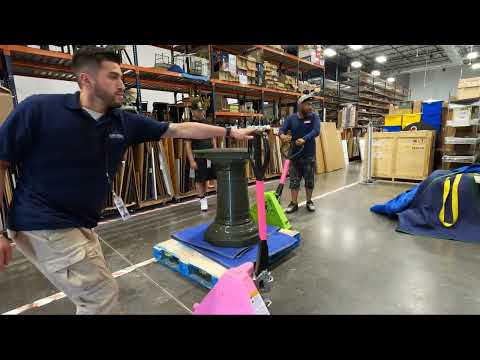 Delivering a heavy statue in Richardson, TX by Rescue Moving Services | Richardson Movers