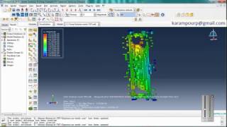 Simulation Eulerian Explosion over Concrete Wall in Abaqus
