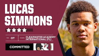 2023 4-star OT Lucas Simmons COMMITS to Florida State [REVEAL + ANALYSIS] | CBS Sports HQ