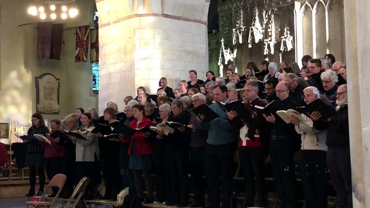 Choir practice at St Alban's cathedral