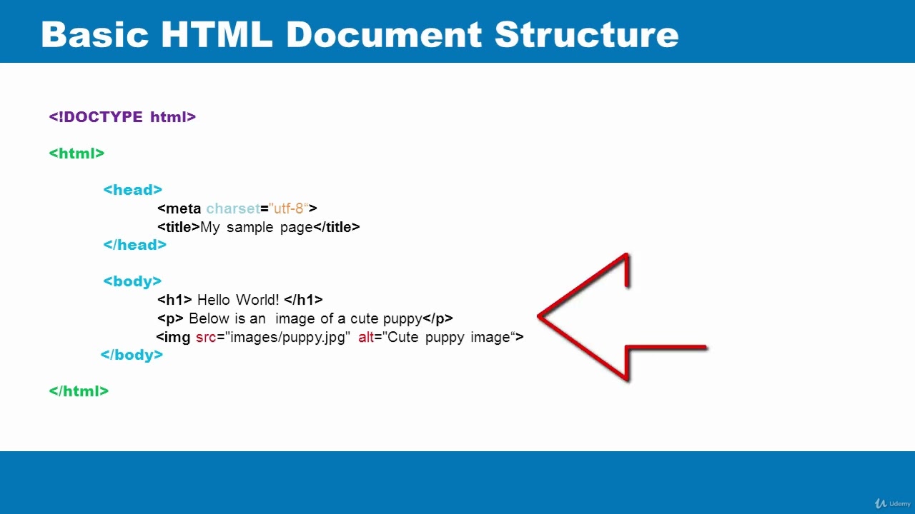 11  Basic structure of an HTML document   Part 1