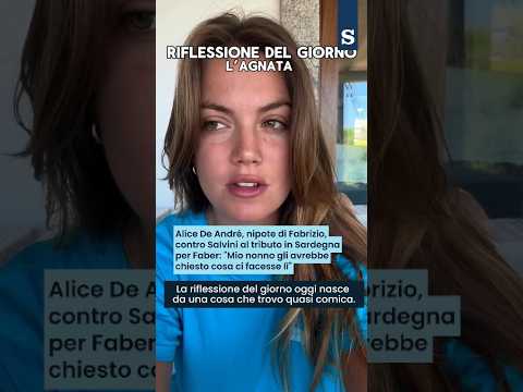 Video La NIPOTE di DE ANDRÉ contro SALVINI al concerto del nonno