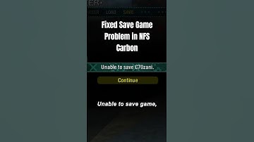 NFS Carbon Save Not Loading? Watch This Fix 😳🔥#shorts #nfscarbonfix