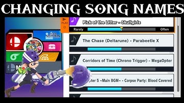 Super Smash Bros. Ultimate - How to Replace Song Names: Custom Song Names Tutorial