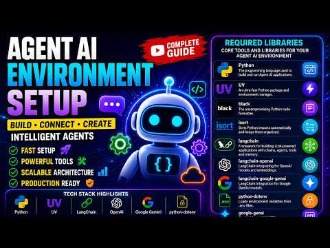 AI Agent Development Environment Setup | Python, LangChain, LangGraph & LangSmith
