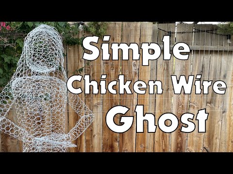 DIY Chicken Wire Ghosts for Halloween