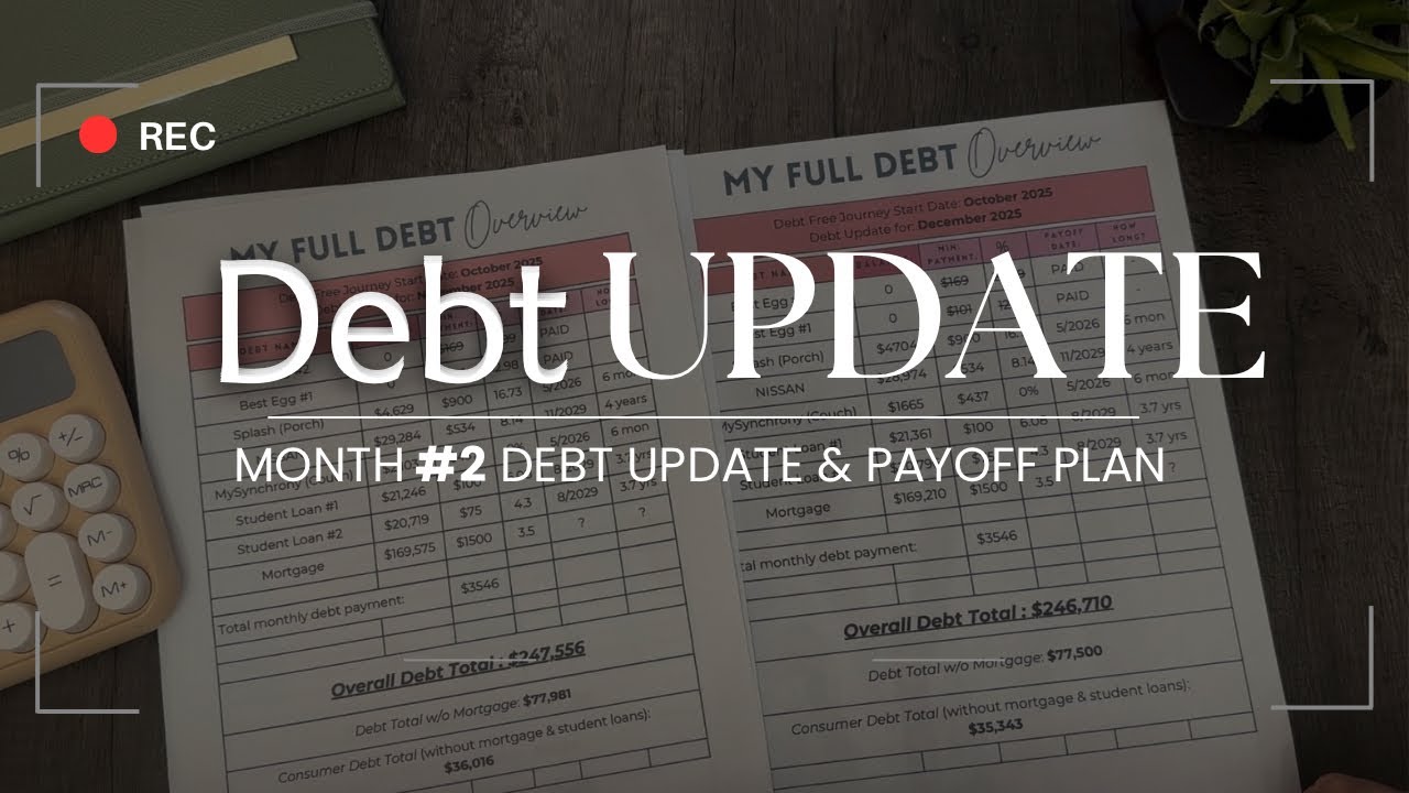 Debt UPDATE | Month 2 | My Debt Picture | Debt Free Journey | 2026 Payoff Plan 