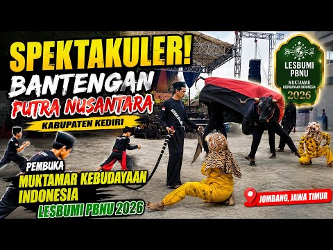 Spektakuler! Bantengan Putra Nusantara Kediri Buka Muktamar Kebudayaan Indonesia Lesbumi PBNU 2026