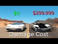 Realistic Crashes BeamNG Drive Damage Cost Lamborghini Countach | Epic Wallet Survival