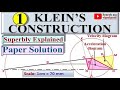 Klein's construction|1|Single slider|Velocity & Acceleration|Kleins construction|KOM|KTM|GTU|TOM