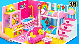 How To Make Cute Miniature House with Bunk Bed, Claw Machine use Polymer Clay ❤️ DIY Miniature House