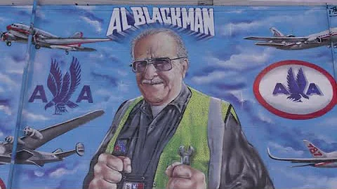 JFK AMT Crew Chief Azriel "Al" Blackman Celebrates...