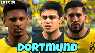 Borussia Dortmund Faces and Ratings EA FC 24