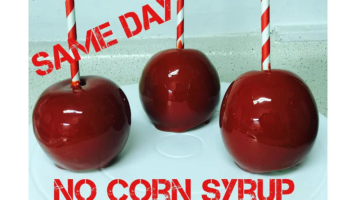 Same Day Candy Apples (No bubbles)Without using Corn Syrup